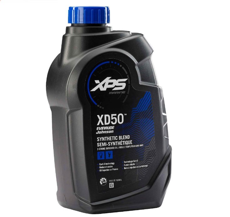 XPS XD50 polosyntetický motorový olej 2-taktný pre JOHNSON/EVINRUDE - 0,946 L